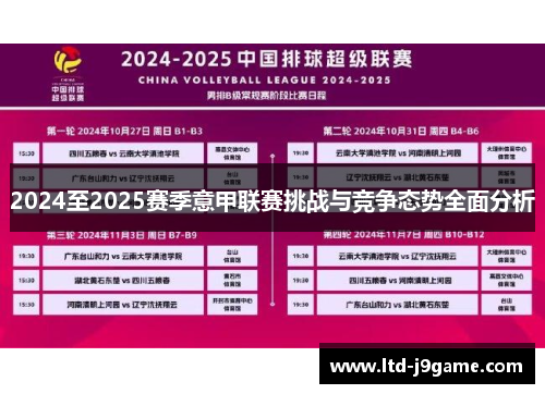 2024至2025赛季意甲联赛挑战与竞争态势全面分析