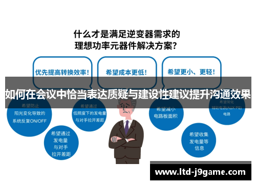 如何在会议中恰当表达质疑与建设性建议提升沟通效果